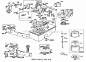 Carburetor And Fuel Tank Assy Diagram and Parts List for  Briggs and Stratton Engine